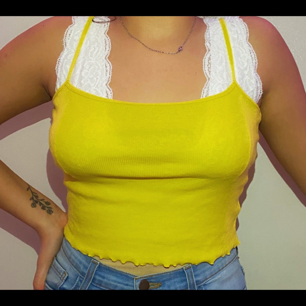 Neon crop top